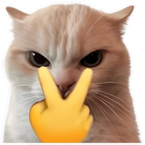 Стикер 29 из набора Goofy cat
