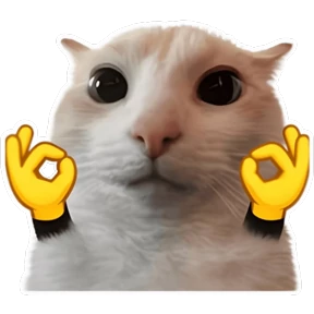 Стикер 32 из набора Goofy cat
