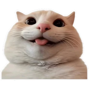 Стикер 34 из набора Goofy cat