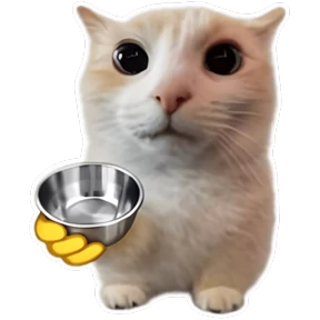 Стикер 33 из набора Goofy cat
