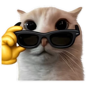 Стикер 44 из набора Goofy cat