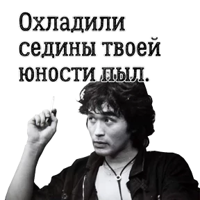 ЦОЙ ЖИВ — стикер для MAX