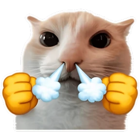 Стикер 45 из набора Goofy cat