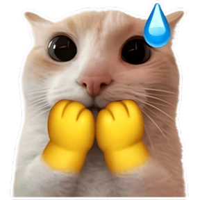 Стикер 48 из набора Goofy cat