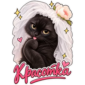 Стикер 14 из набора Котики Федоськи