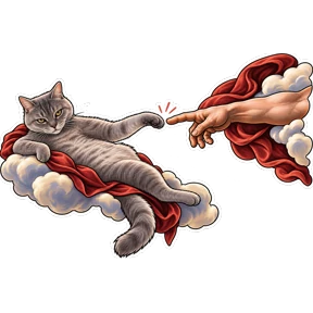 Стикер 13 из набора Котики Федоськи