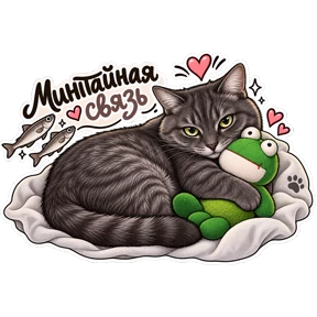 Стикер 17 из набора Котики Федоськи