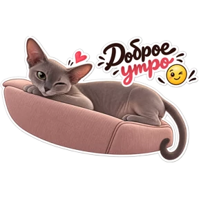 Стикер 22 из набора Котики Федоськи