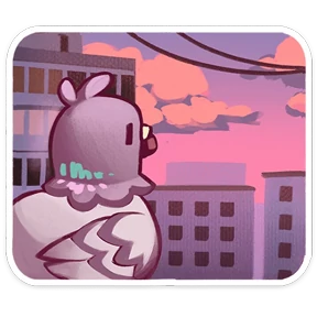 Голуба — стикер для MAX
