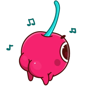 Hot Cherry — стикер для MAX