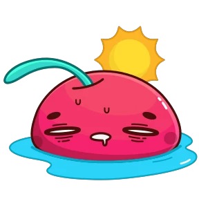 Hot Cherry — стикер для MAX
