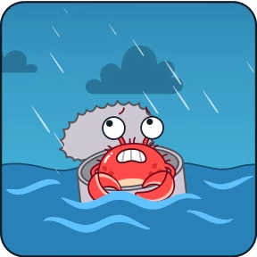 Краб Рэдик — стикер для MAX