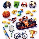 Стикеры по играм и спорту
