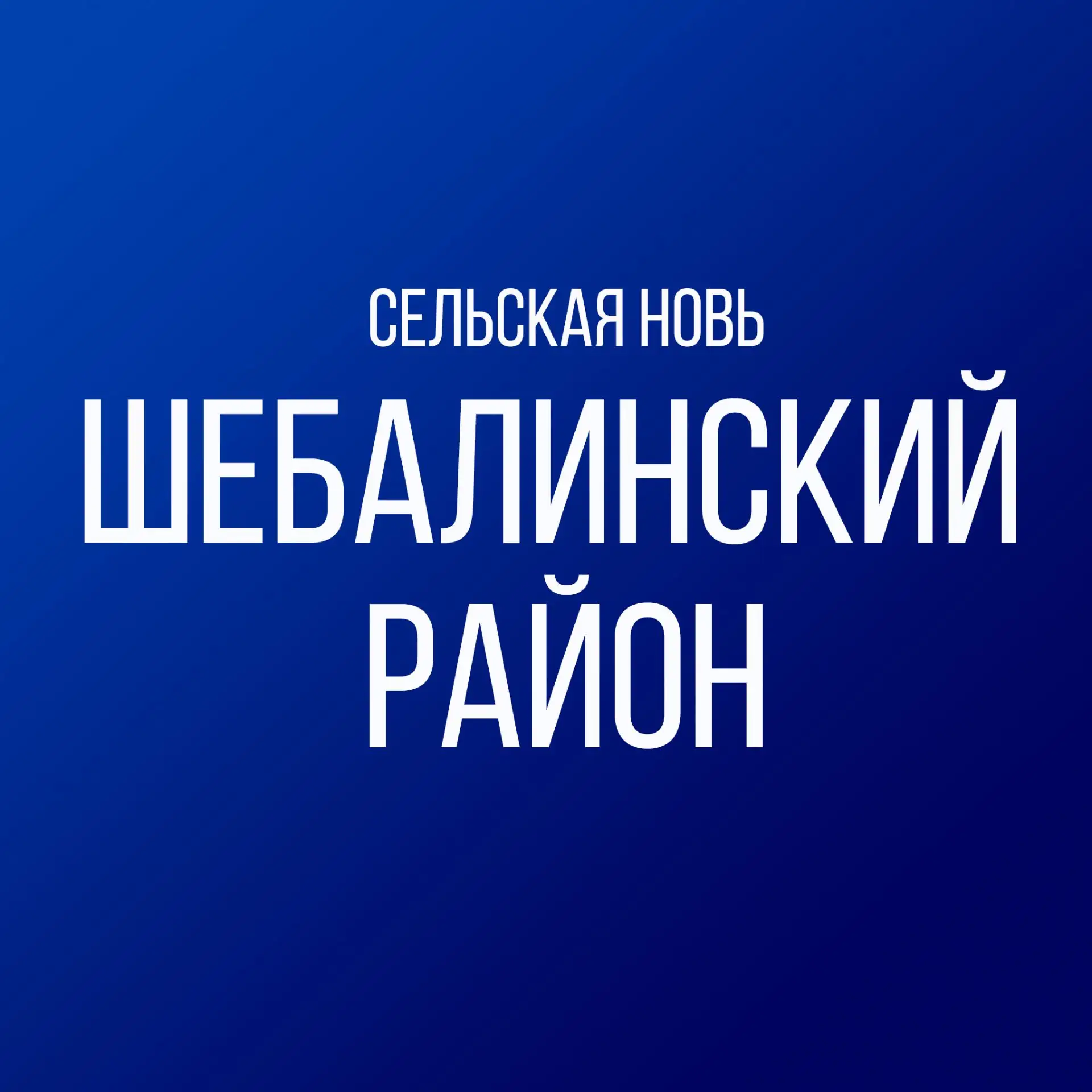 Сельская новь - Шебалинский район — канал в мессенджере MAX