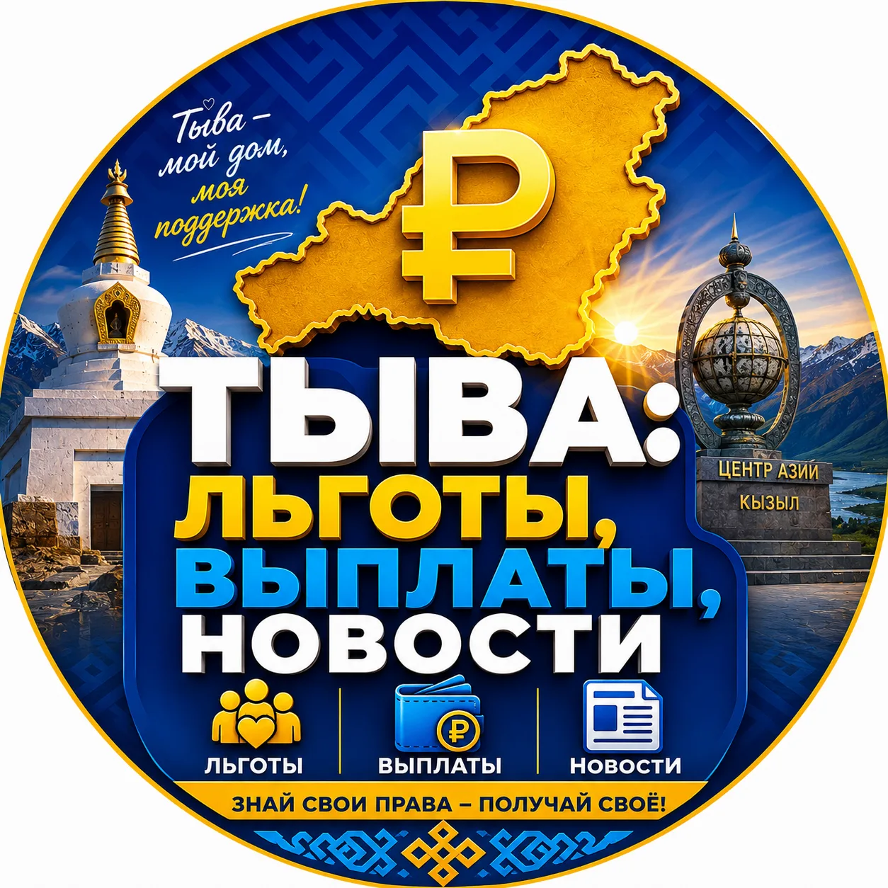 Тыва: льготы, выплаты, новости — канал в мессенджере MAX