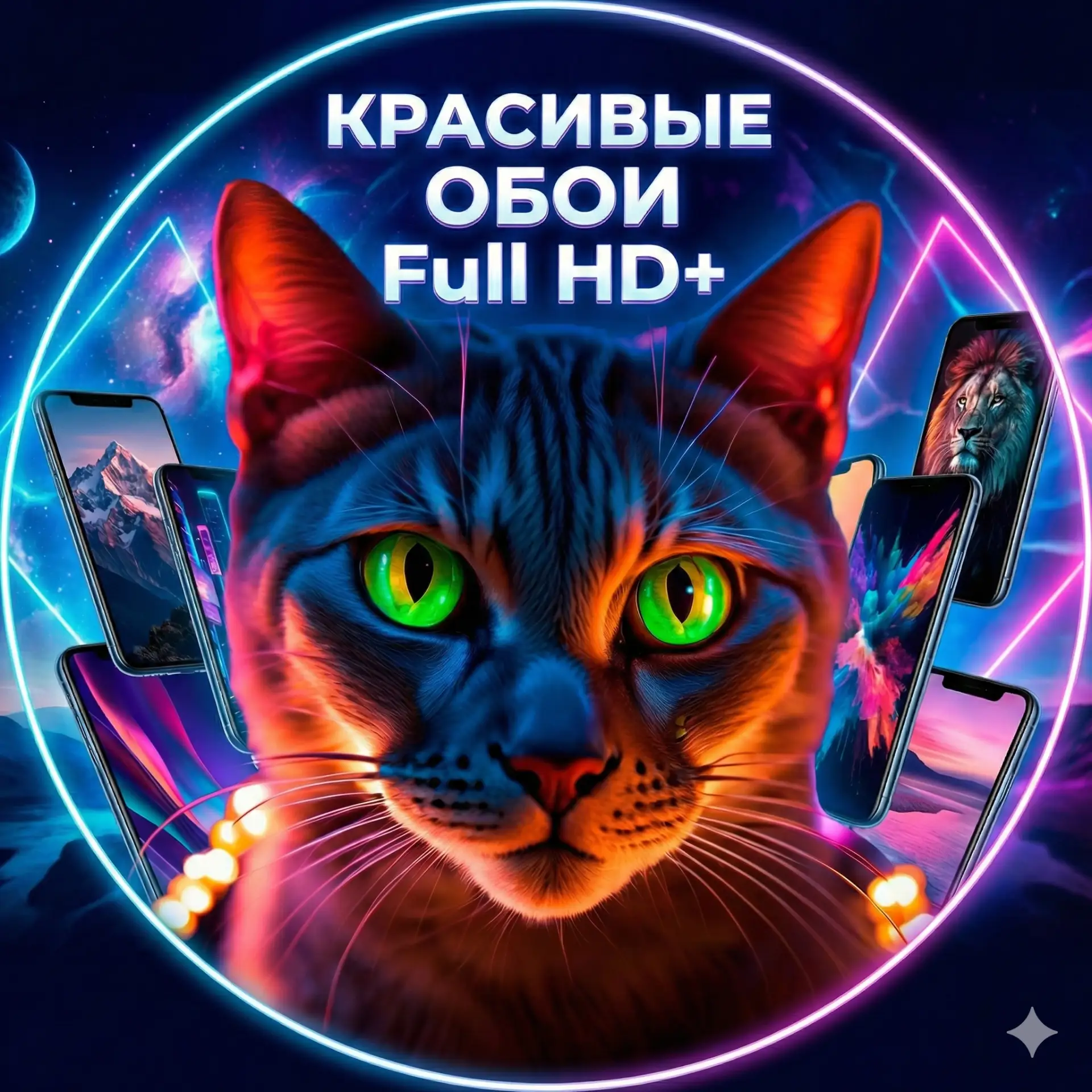 Красивые обои на телефон Full HD+ — канал в мессенджере MAX