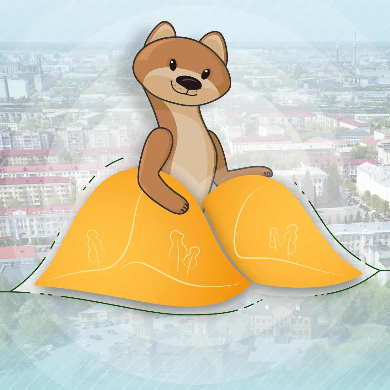 За курганами