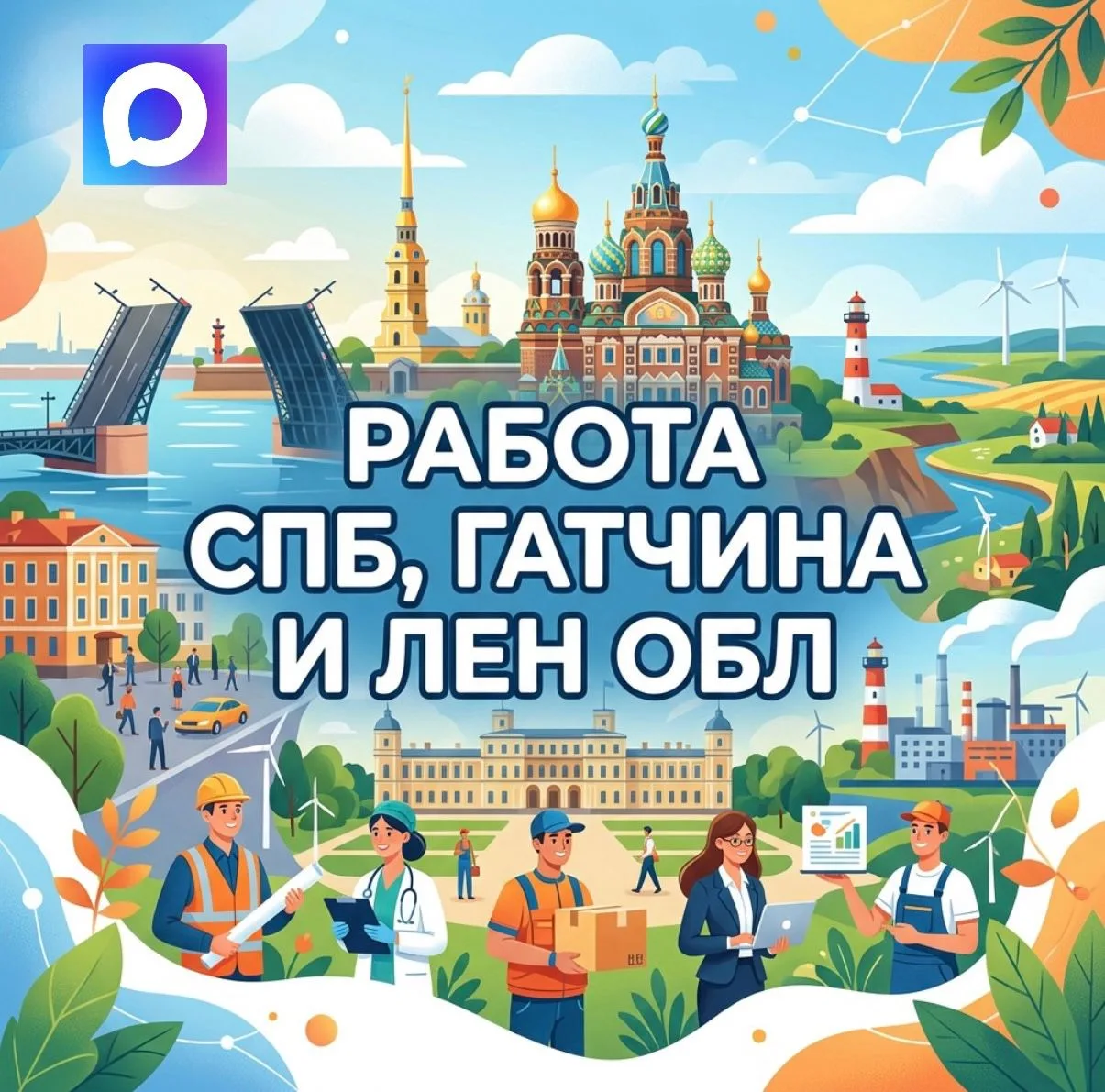 Работа СПБ, Гатчина,Красное село — канал в мессенджере MAX