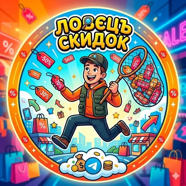 Ловецъ Скидок — канал в мессенджере MAX