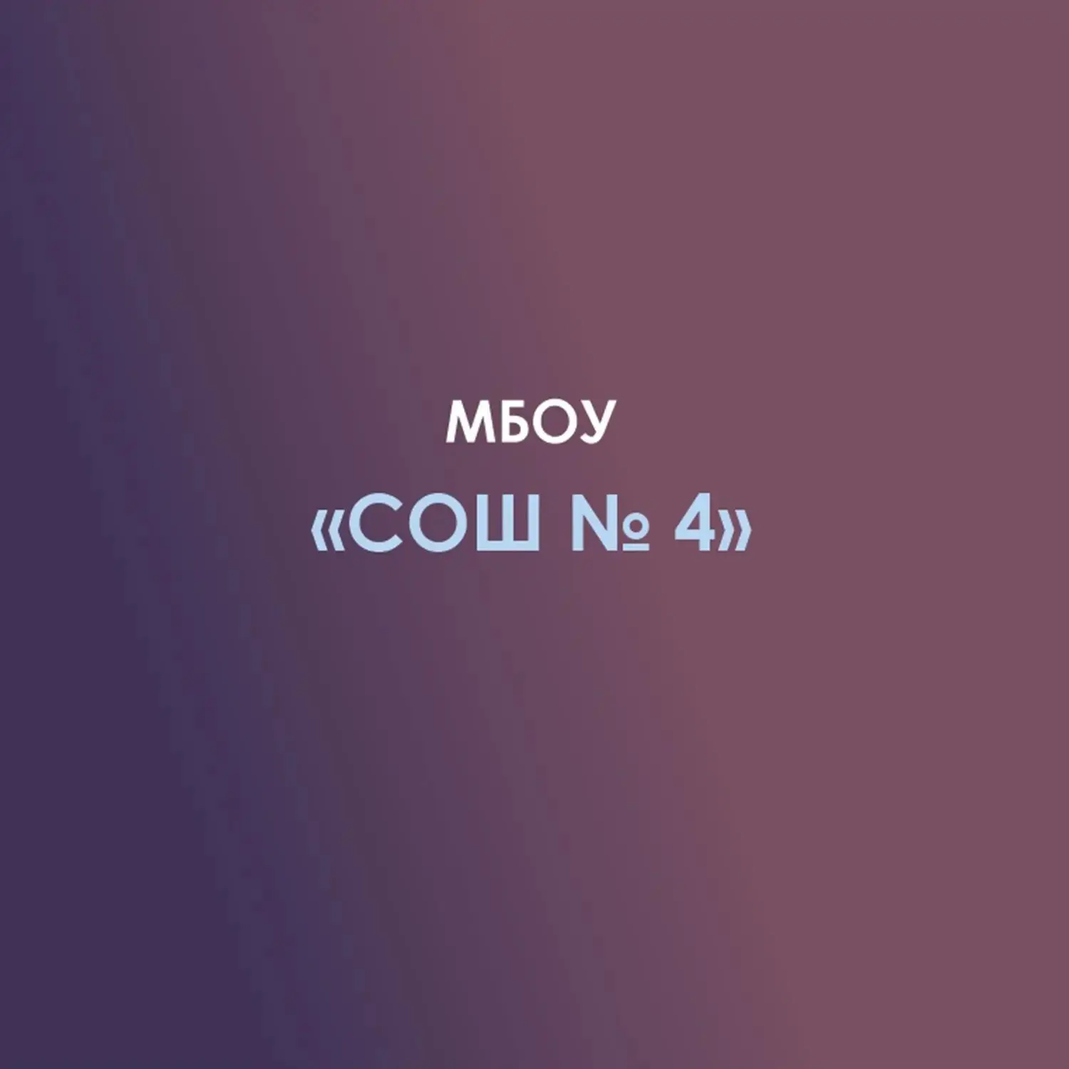 МБОУ "СОШ № 4" а. Нечерезий