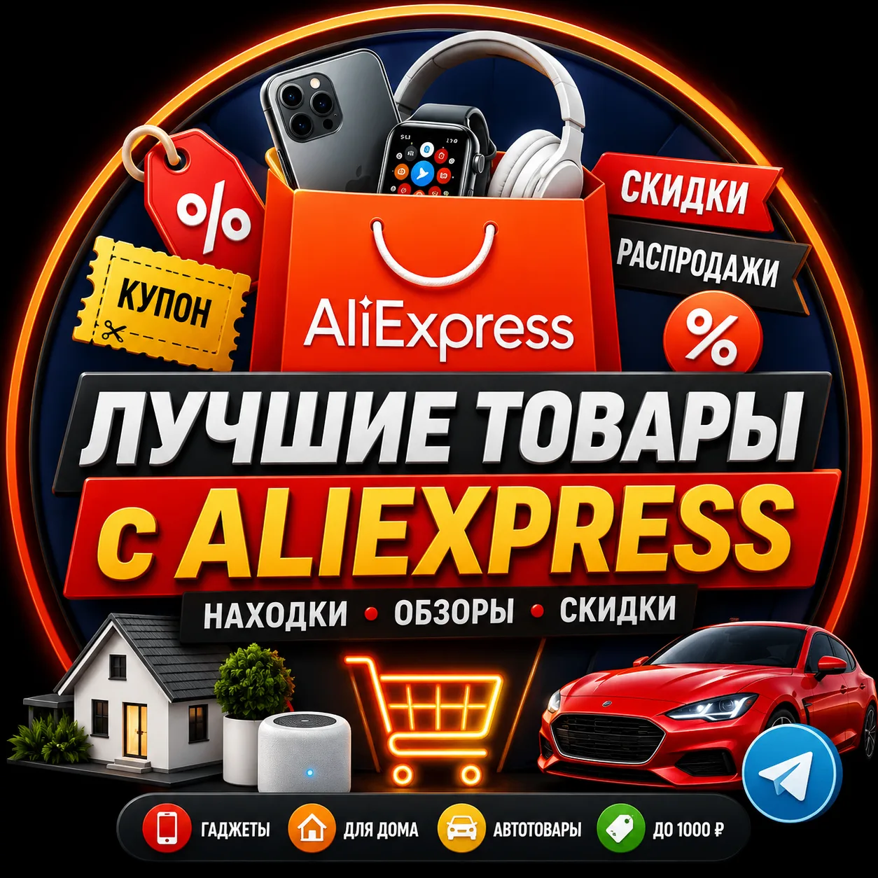 🔥 Лучшие товары с AliExpress | Находки, скидки и обзоры — канал в мессенджере MAX