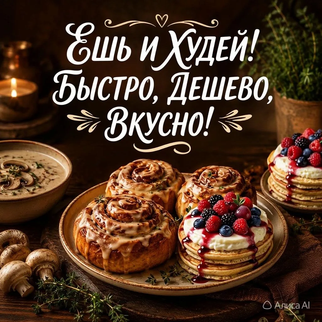 Ешь и худей! Быстро, дешево, вкусно! — канал в мессенджере MAX
