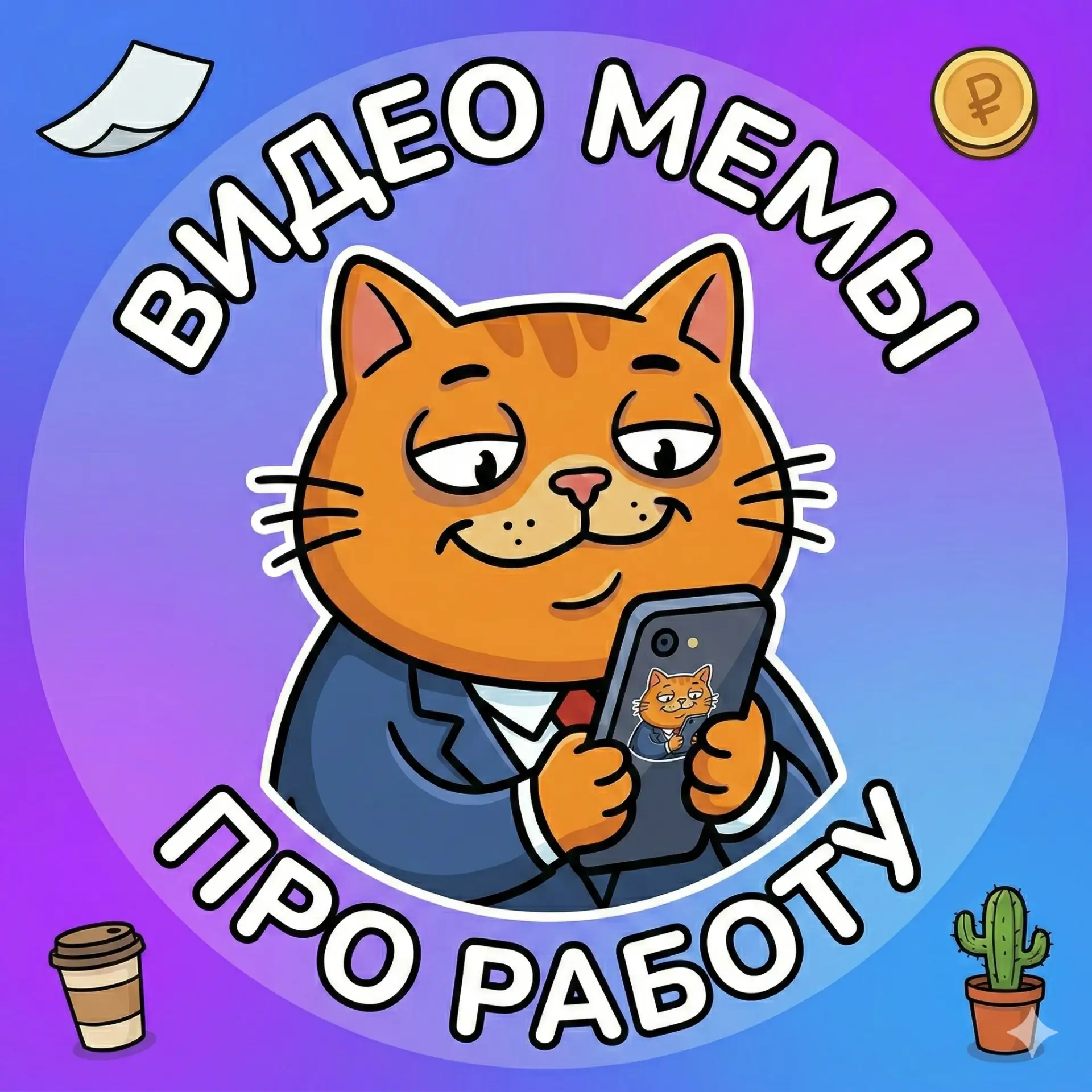 Мемы про работу — канал в мессенджере MAX