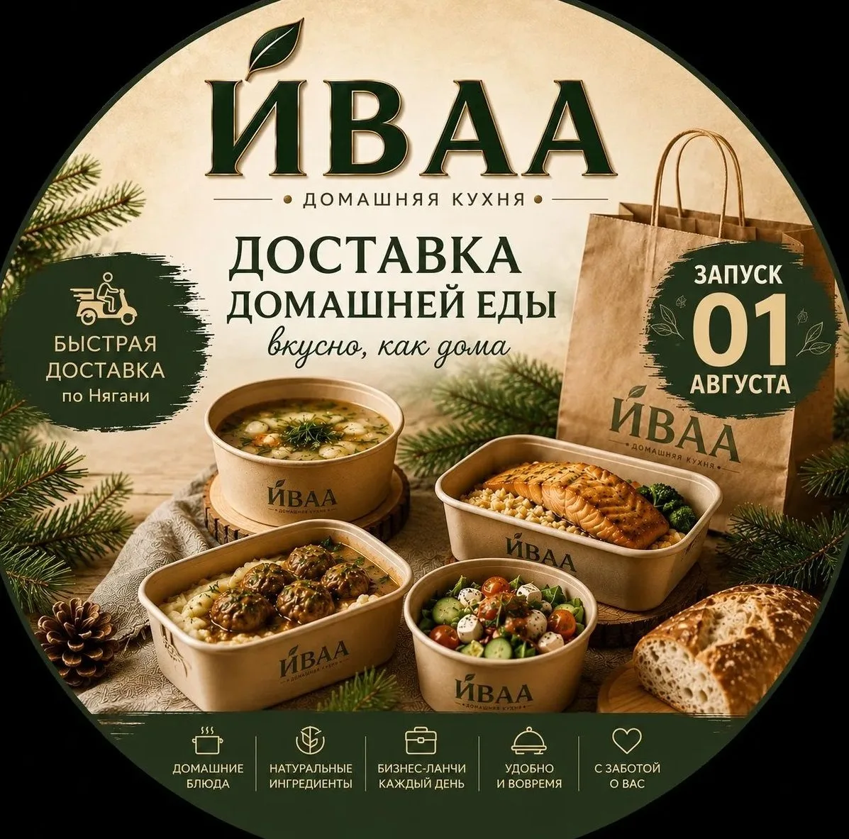 ИВАА FOOD Доставка еды. г. Нягань — канал в мессенджере MAX