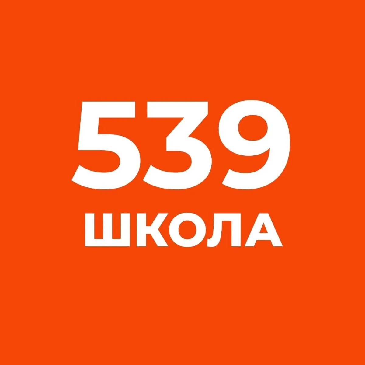 ГБОУ СОШ №539 — канал в мессенджере MAX