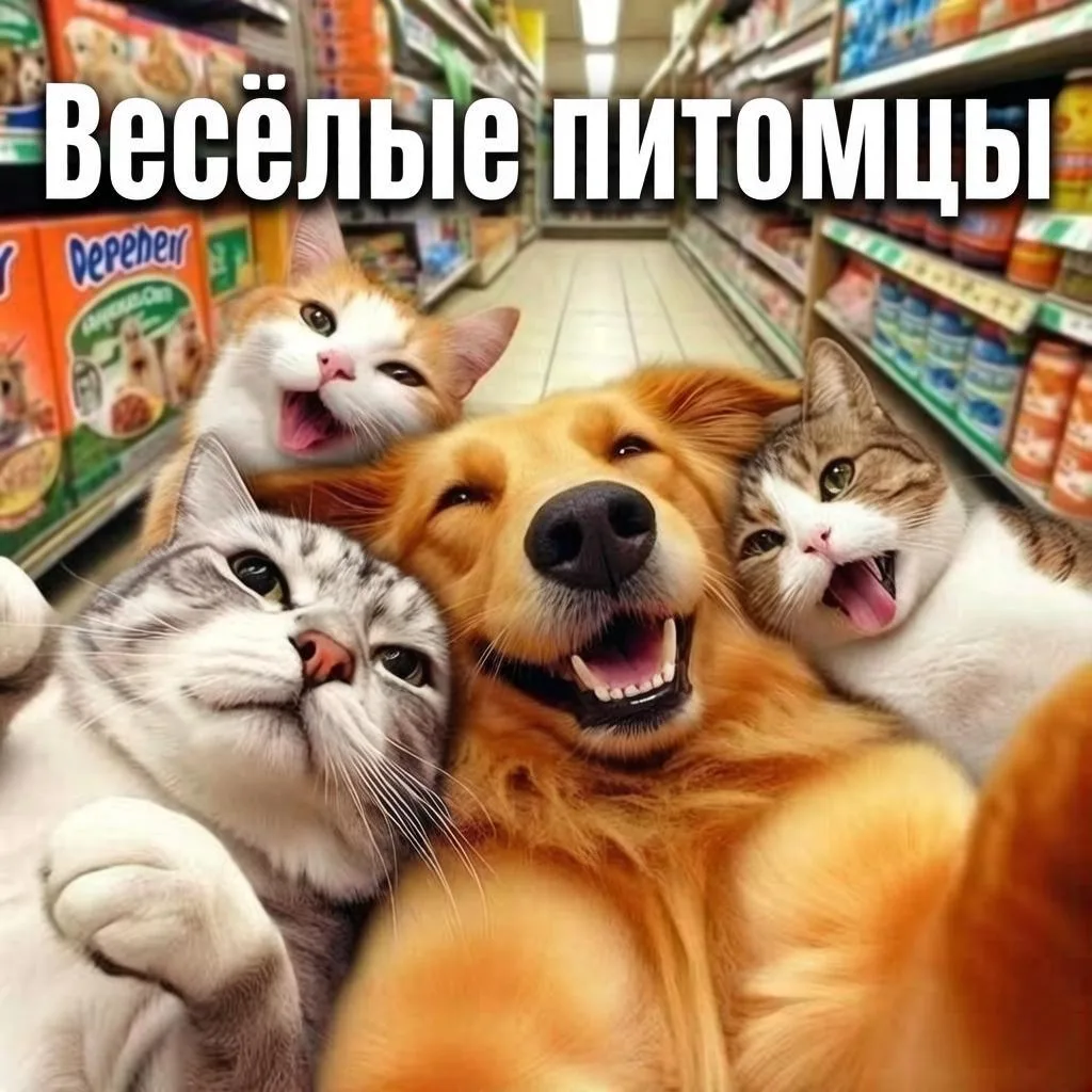 Веселые питомцы — канал в мессенджере MAX
