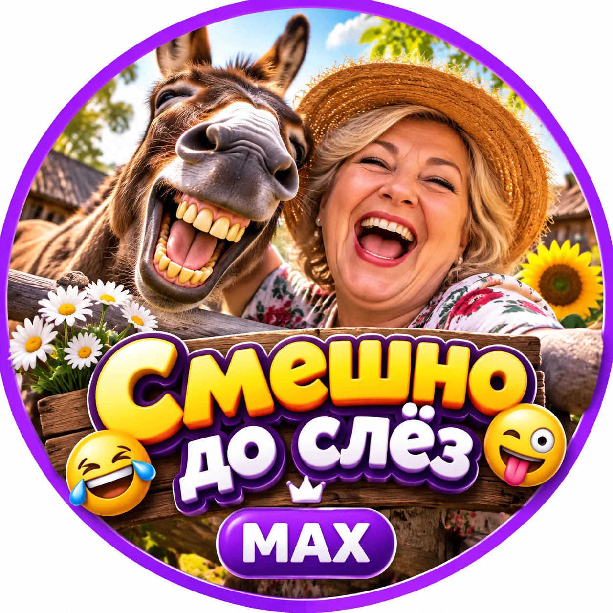 Смешно до слёз! — канал в мессенджере MAX