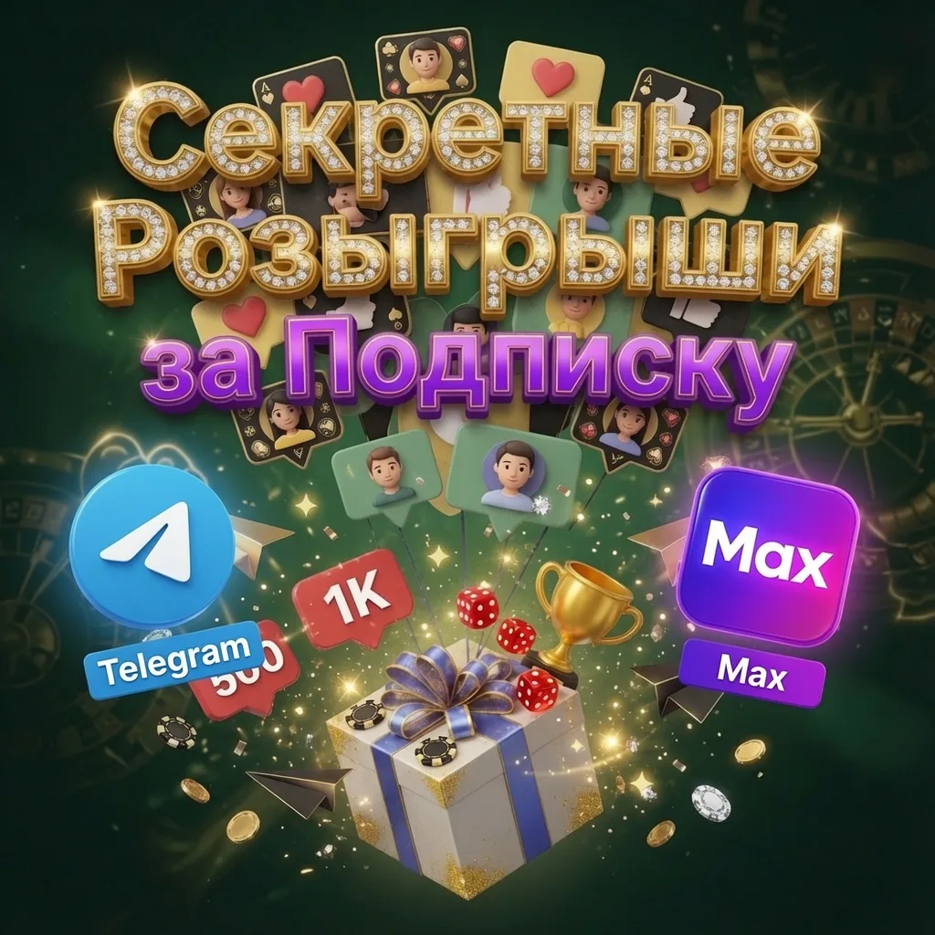 Секретные Розыгрыши за Подписку — канал в мессенджере MAX
