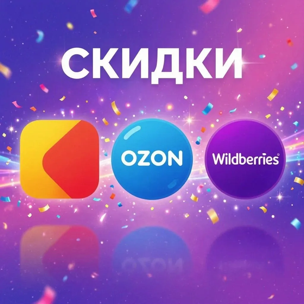 Скидки, промокоды на Яндекс Маркет, Ozon, WB и другие