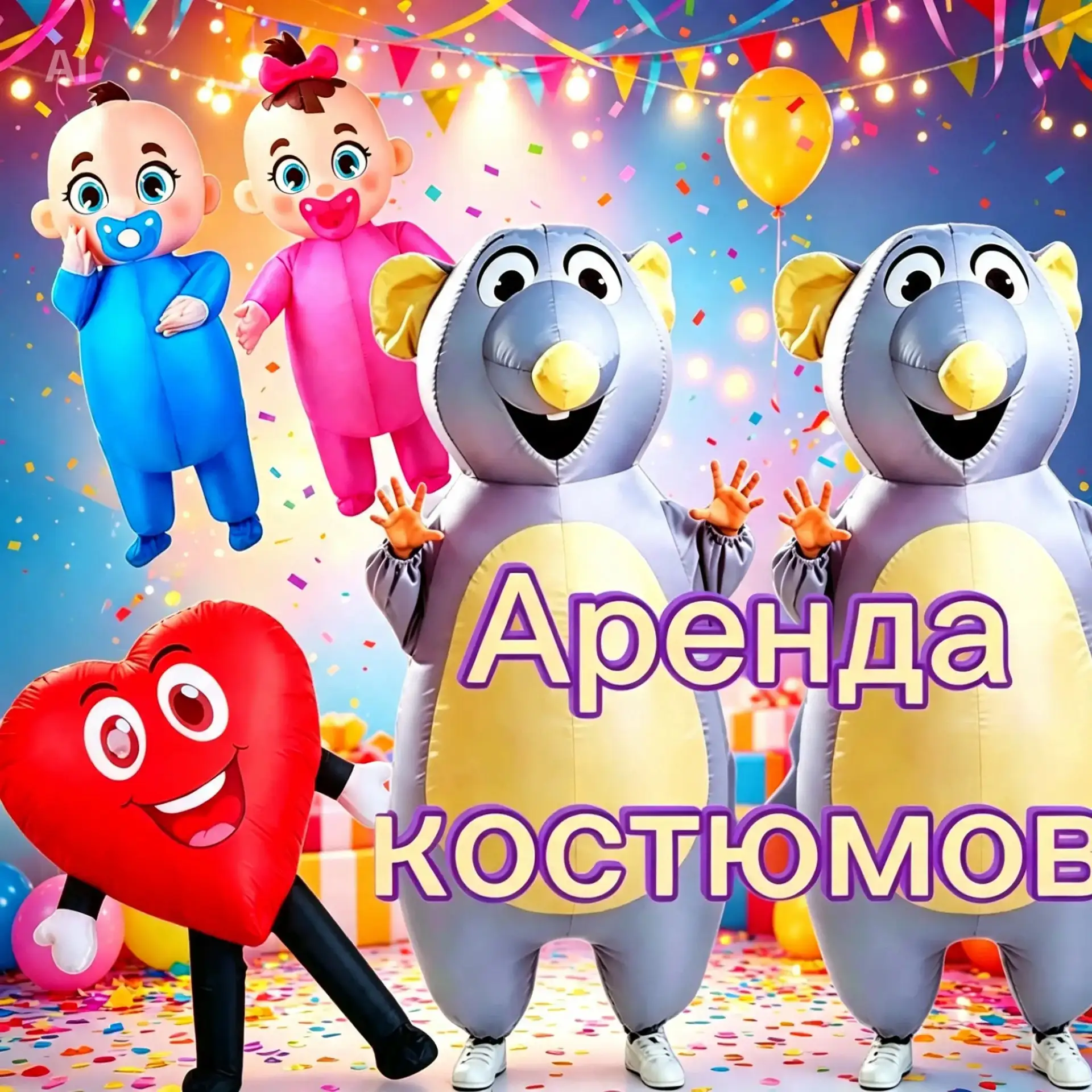 Аренда надувных костюмов