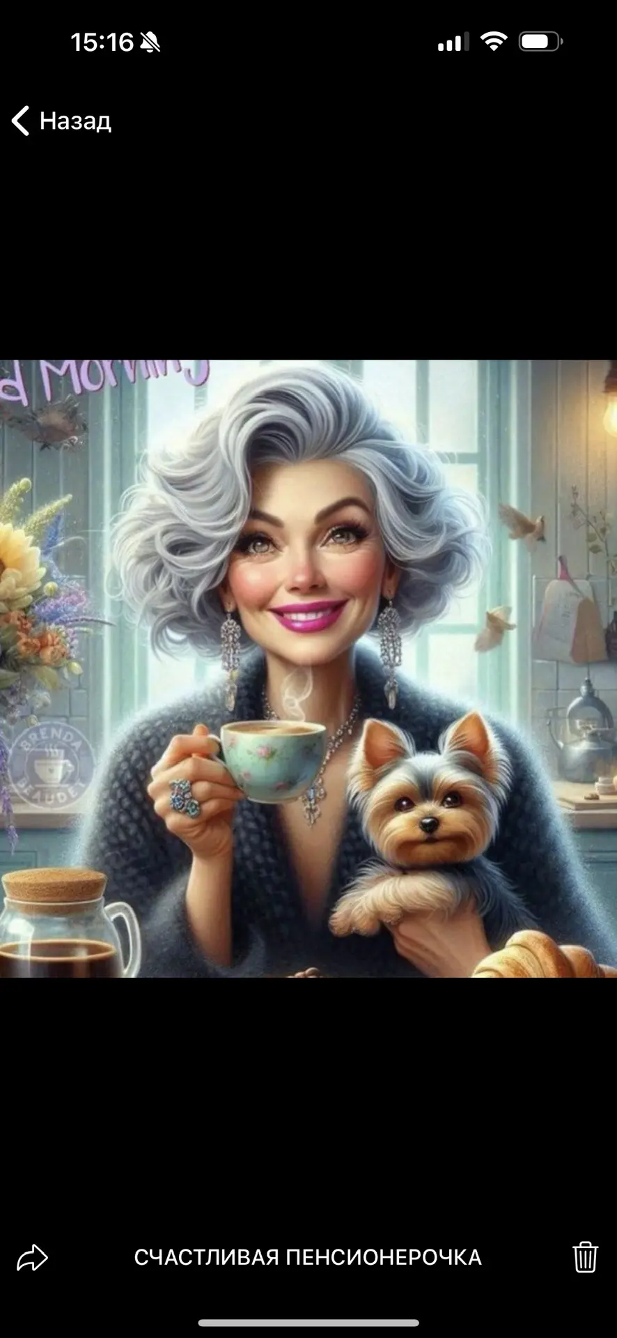 СЧАСТЛИВАЯ ПЕНСИОНЕРОЧКА