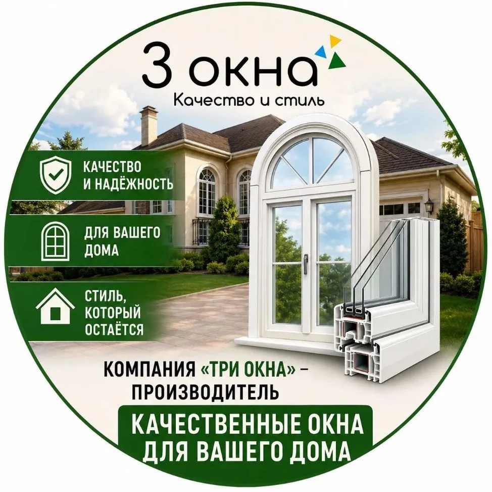 Три окна. Пластиковые и деревянные окна — канал в мессенджере MAX
