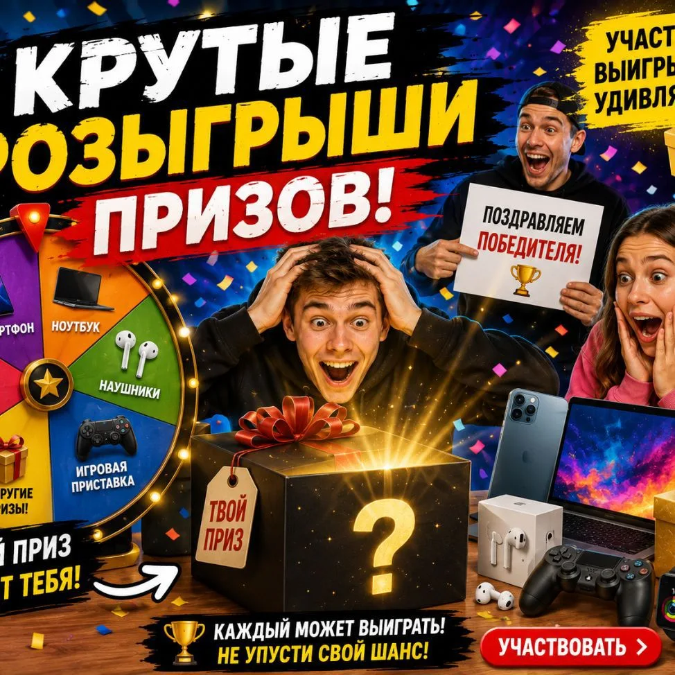 Крутые розыгрыши призов!!!🔥 — канал в мессенджере MAX