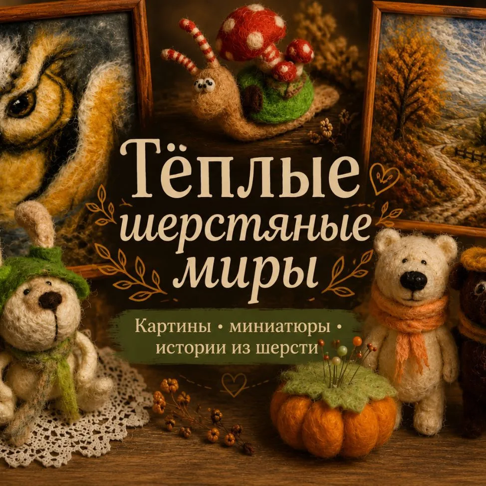 Шерстяные истории | Уютное валяние — канал в мессенджере MAX