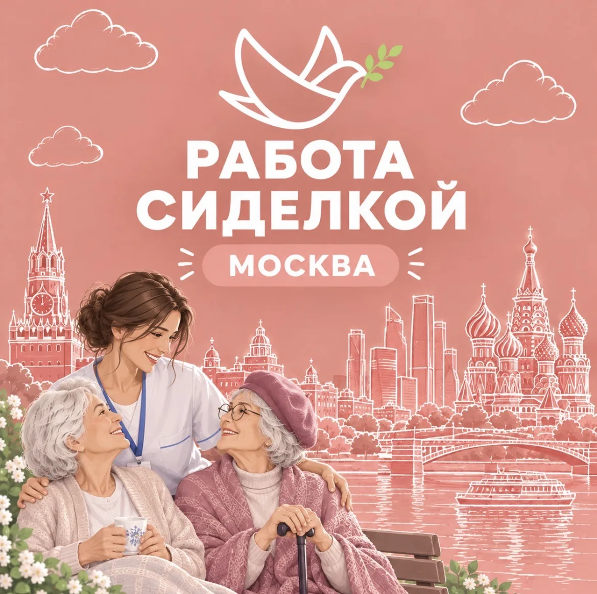 Москва. Вакансии Сиделка.Работа — канал в мессенджере MAX