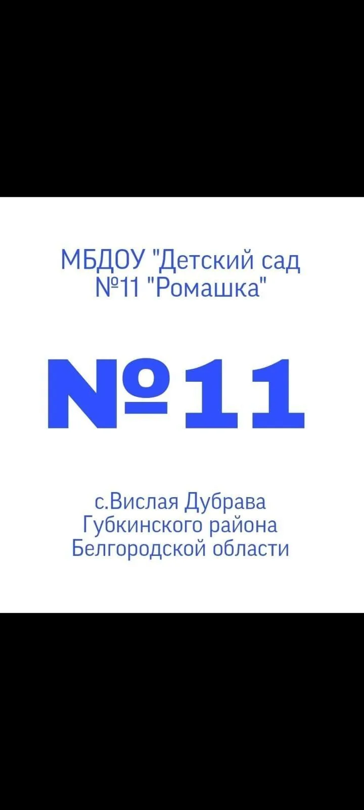 МБДОУ Детский сад 11 Ромашка с. В. Дубрава — канал в мессенджере MAX