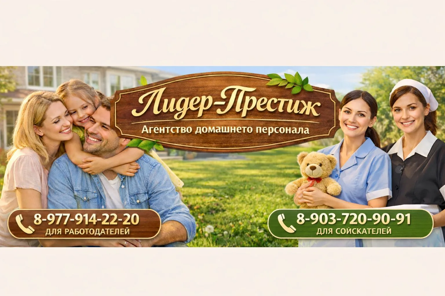 Агентство домашнего персонала Лидер-Престиж. Вакансии. Няни