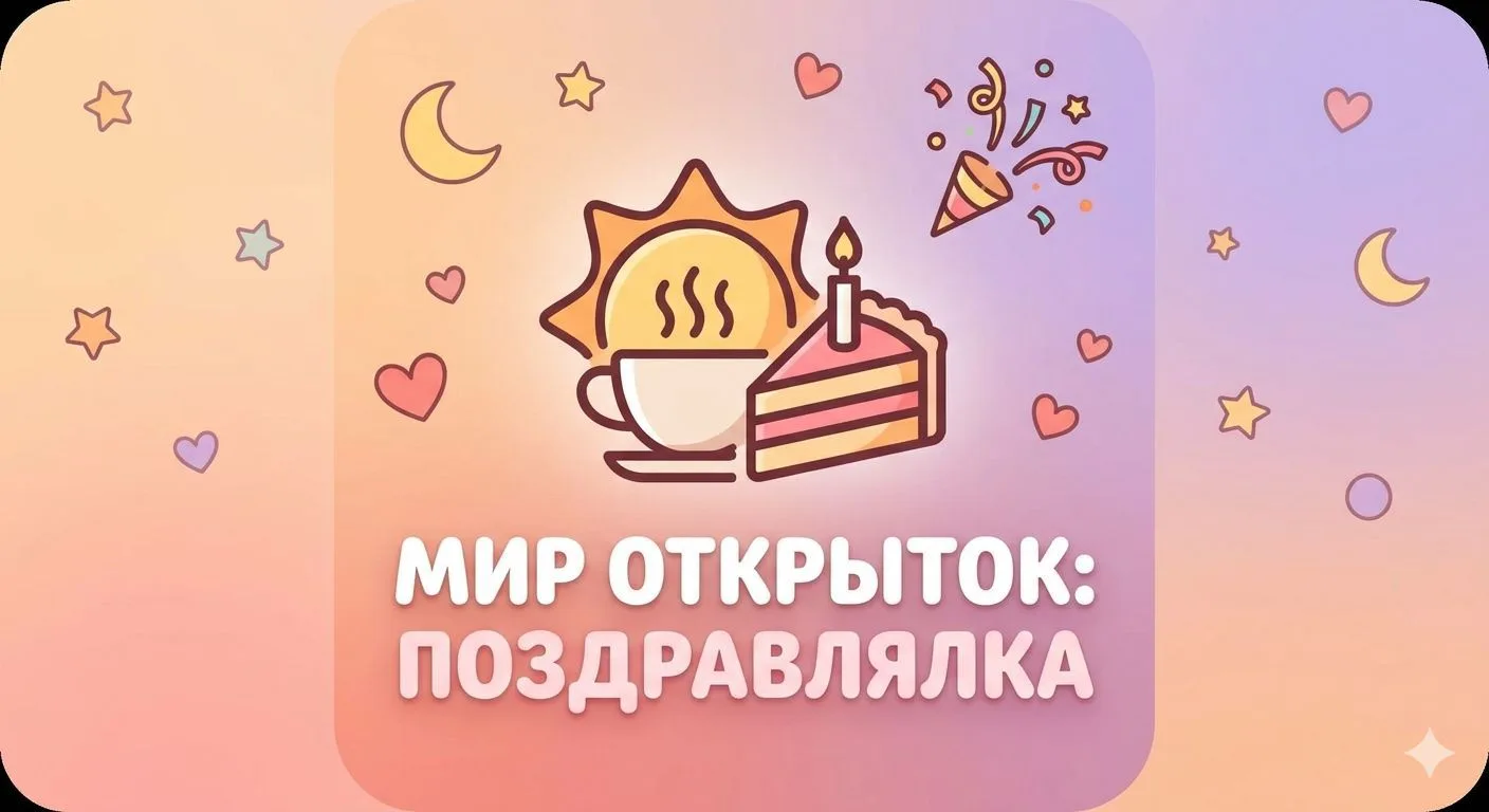 МИР ОТКРЫТОК|ПОЗДРАВЛЯЛКА — канал в мессенджере MAX