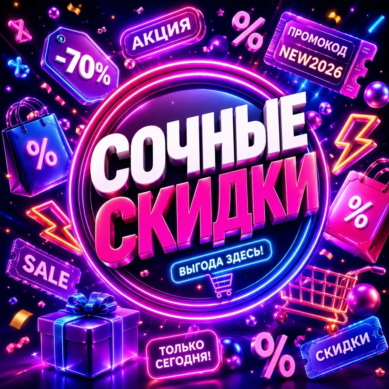 Сочные скидки — канал в мессенджере MAX