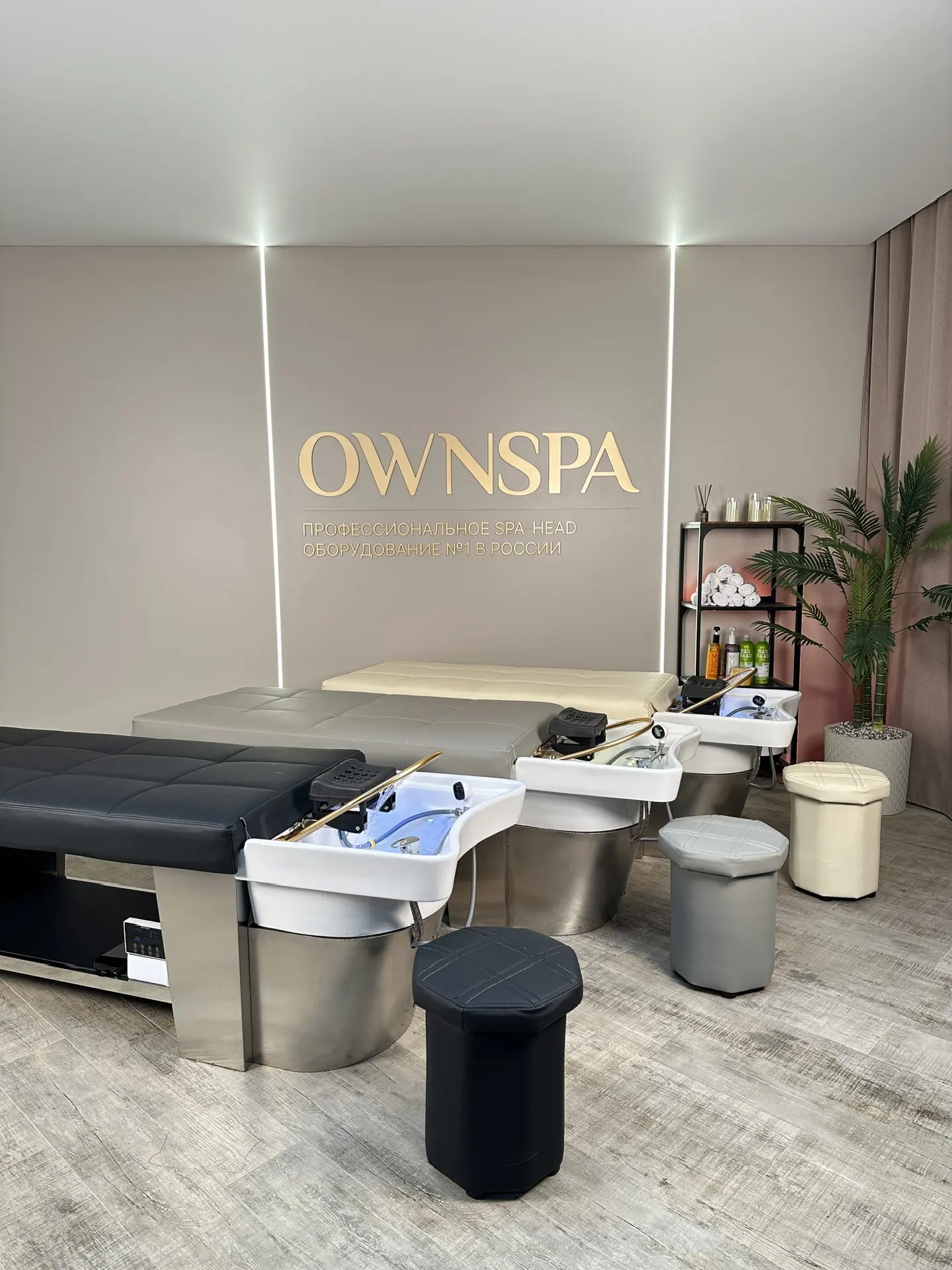 OWN SPA | оборудование SPA-HEAD | кушетки с дугой |
