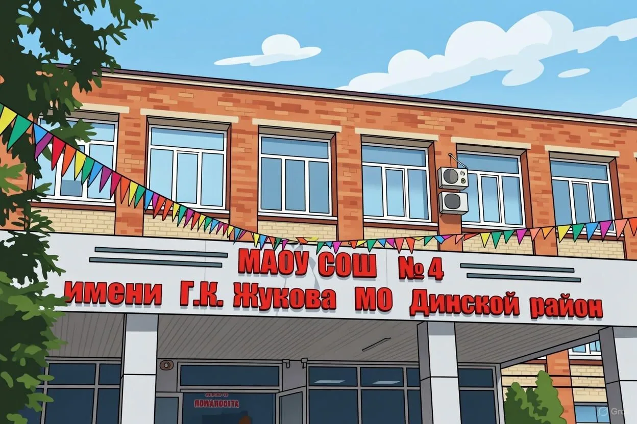 МАОУ МО Динской район СОШ №4 имени  Г.К.Жукова — канал в мессенджере MAX