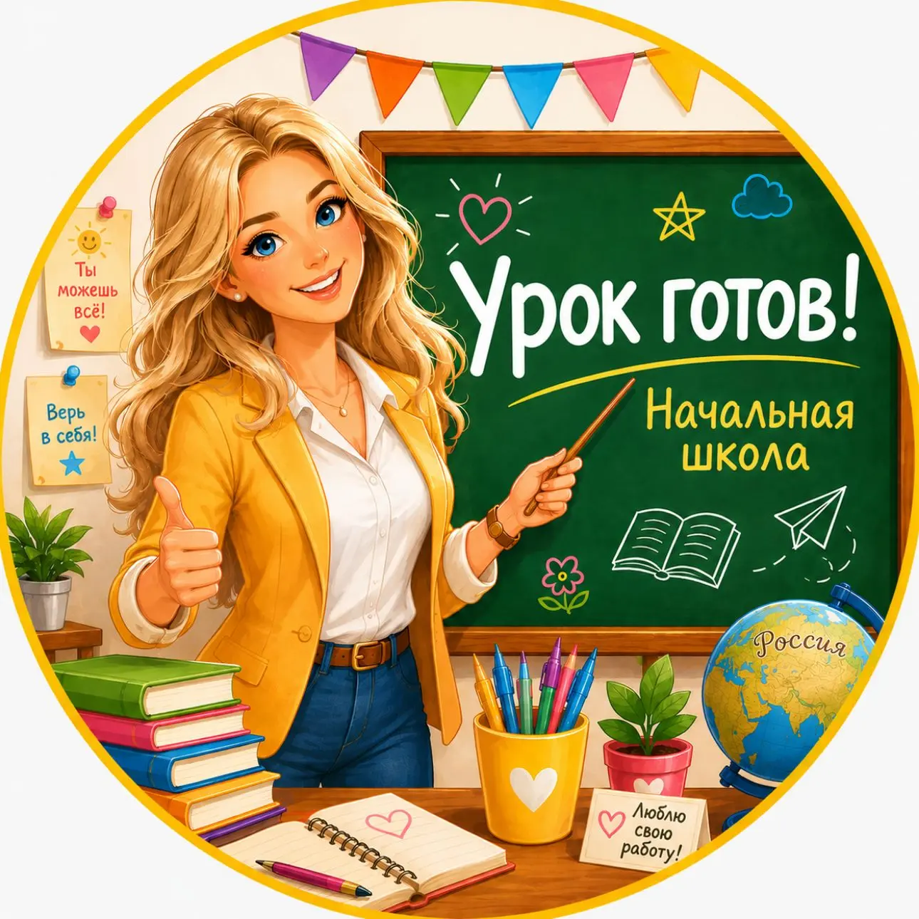 Урок готов! Начальная школа — канал в мессенджере MAX