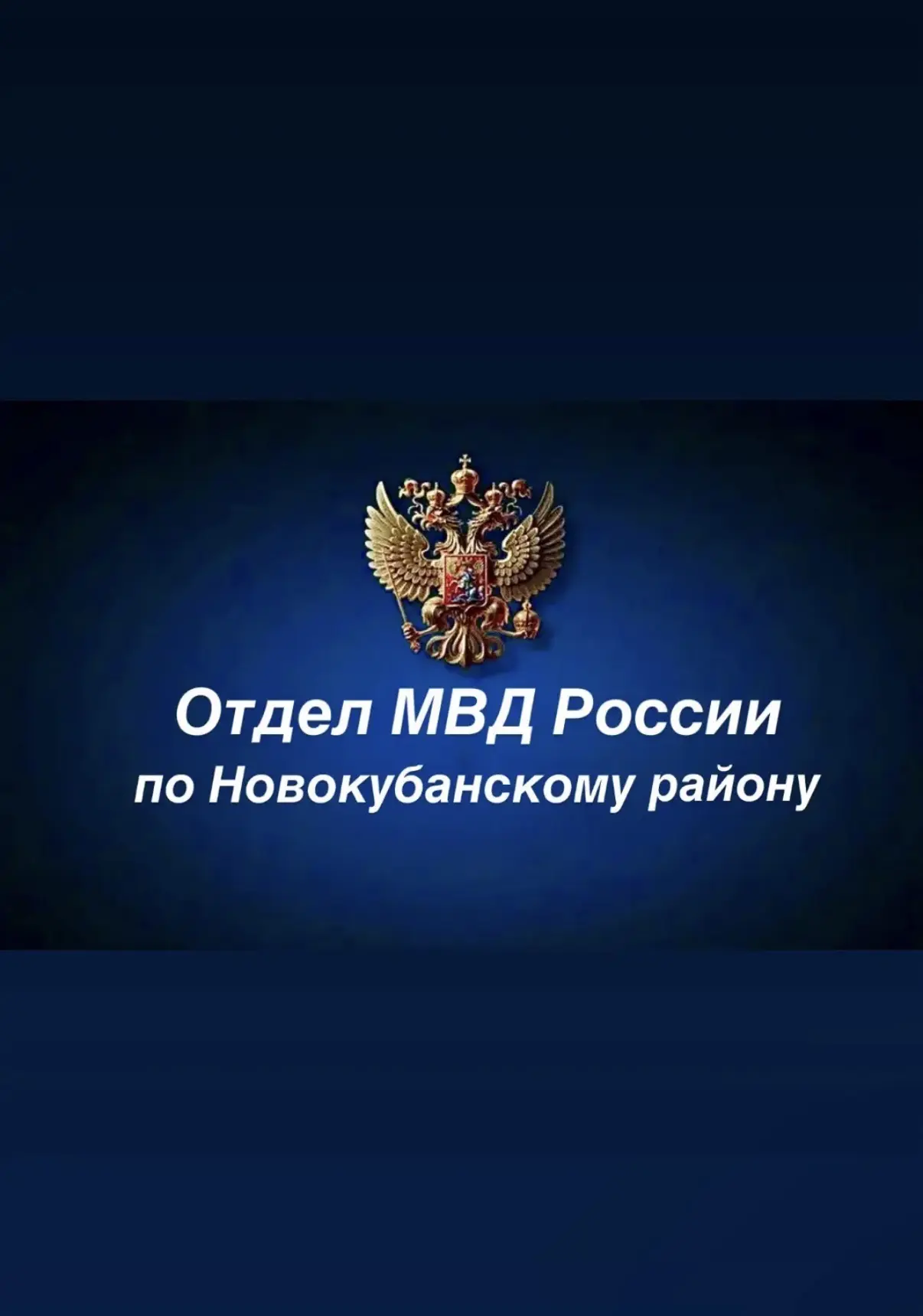 Отдел МВД России по Новокубанскому району — канал в мессенджере MAX