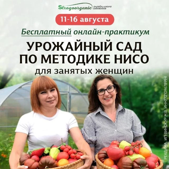 Онлайн-практикум «Урожайный сад по методике НИСО» — канал в мессенджере MAX