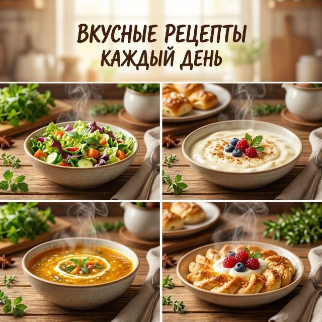 Вкусные рецепты каждый день — канал в мессенджере MAX