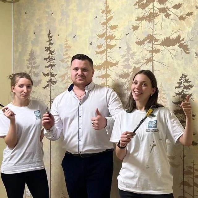 Фото работ | Покраска обоев